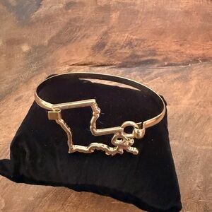Louisiana State Outline Costume Jewelry Bracelet